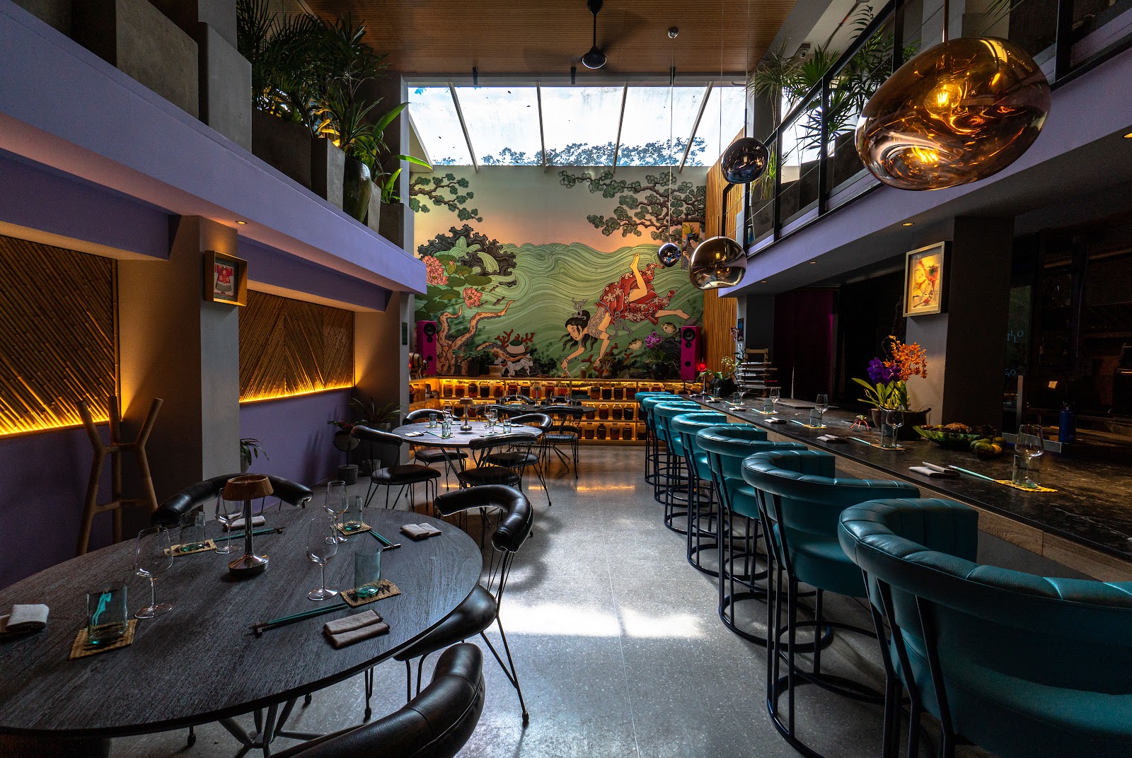 X.O cocktail and tasting room interior, El Poblado, Medellin