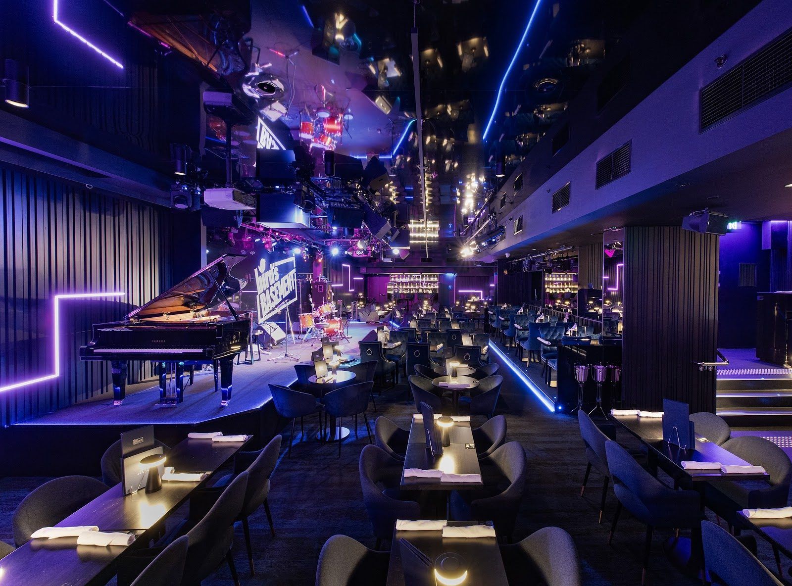 Bird's Basement jazz club interior, Melbourne CBD