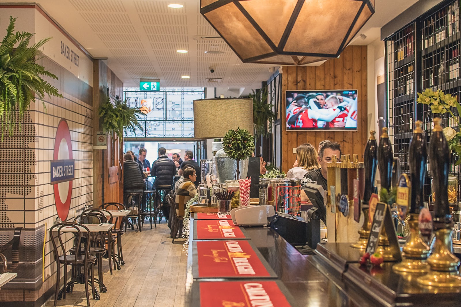 The Sherlock Holmes Inn basement British pub on Collins Street, Melbourne CBD