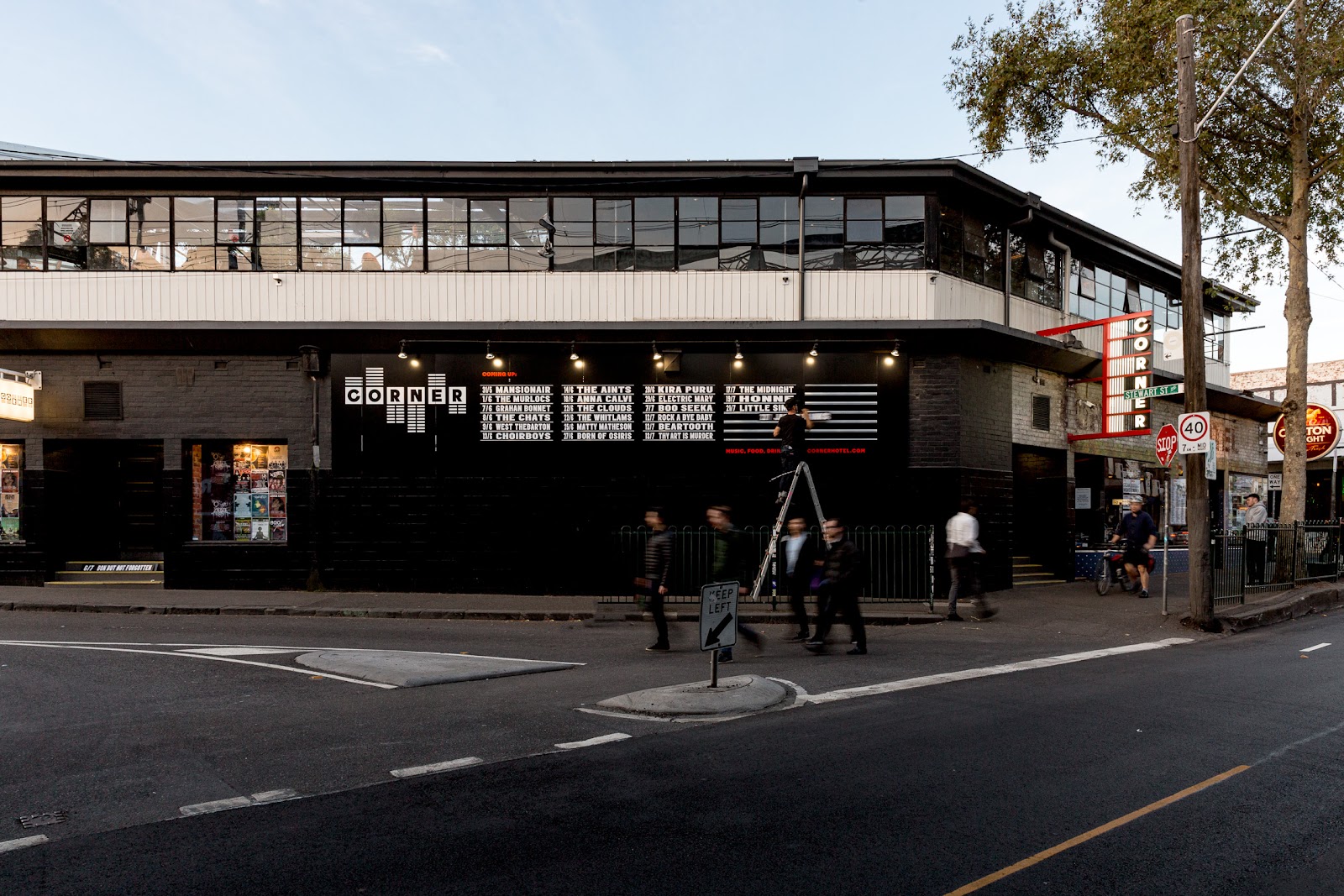 The Corner Hotel front bar on Swan Street, Richmond Melbourne
