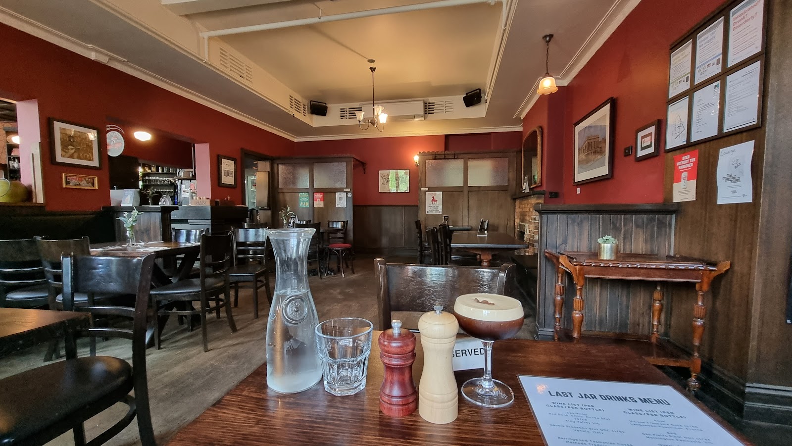 The Last Jar Irish pub interior on Elizabeth Street, Melbourne