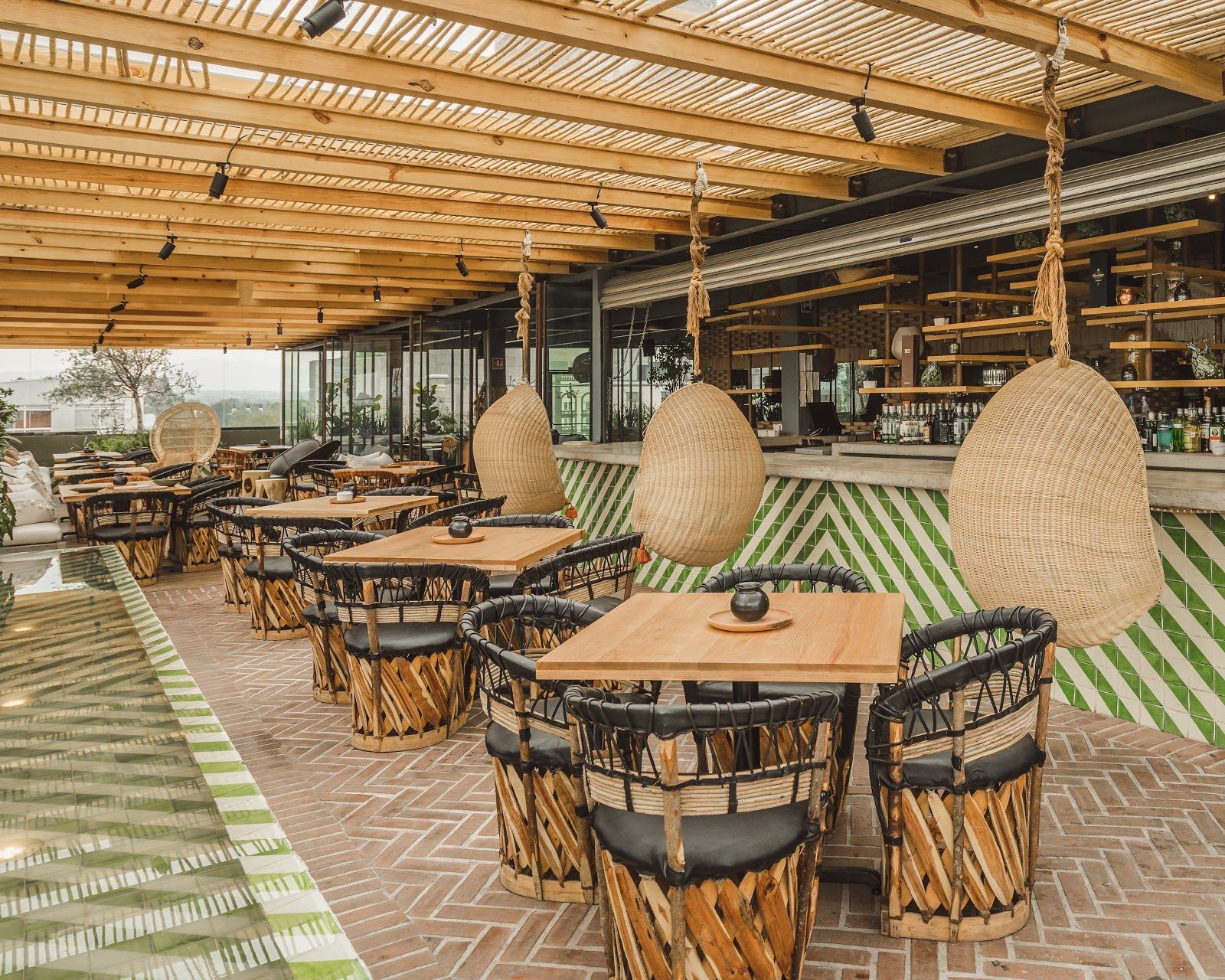 Toledo Rooftop Mexico City bar interior