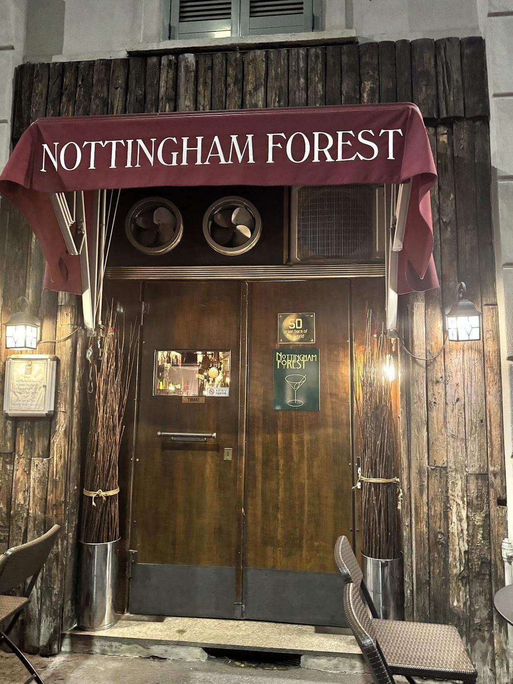 Nottingham Forest cocktail bar