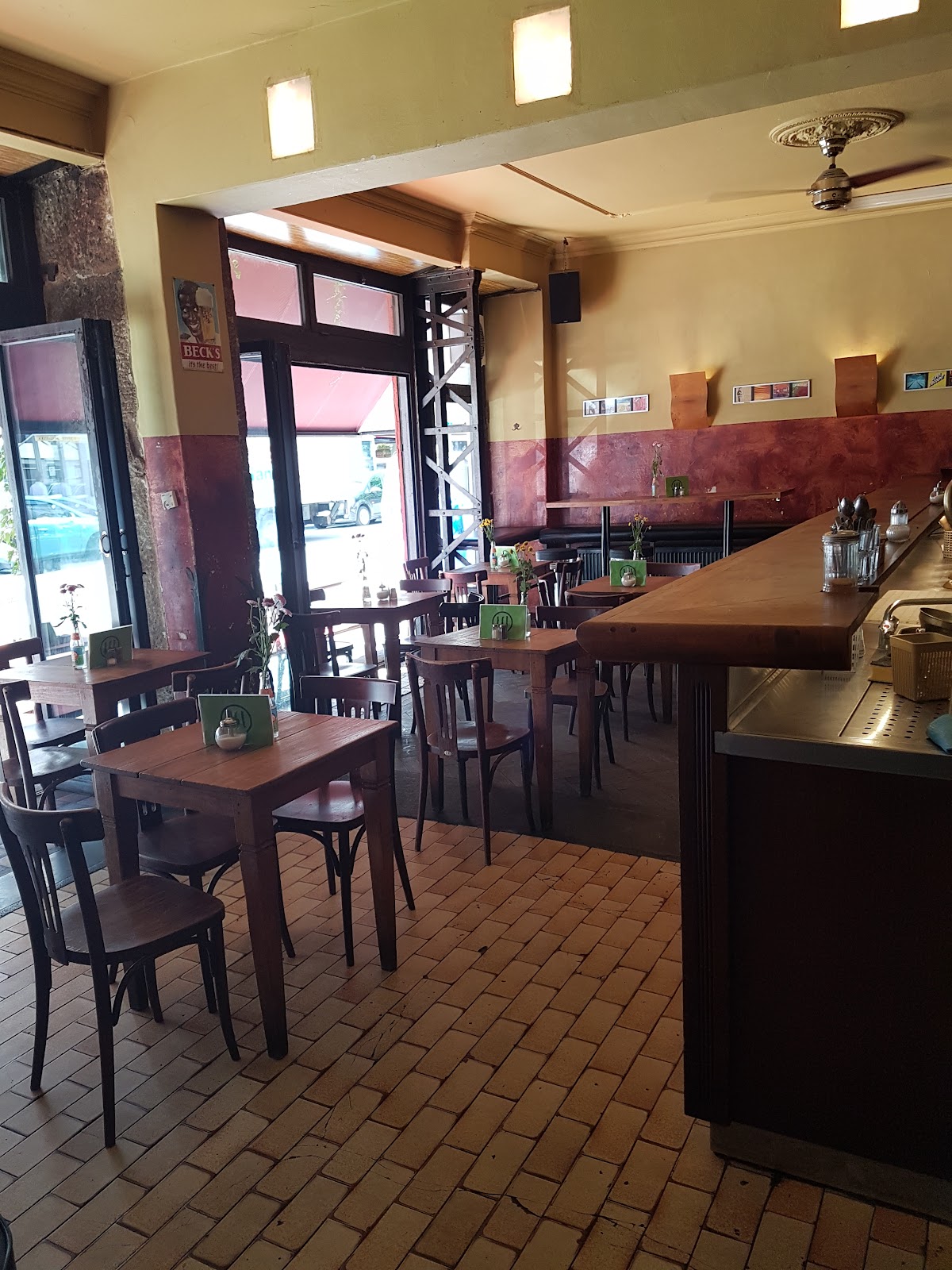 Warm pub interior at Schall und Rauch, Schellingstrasse Munich