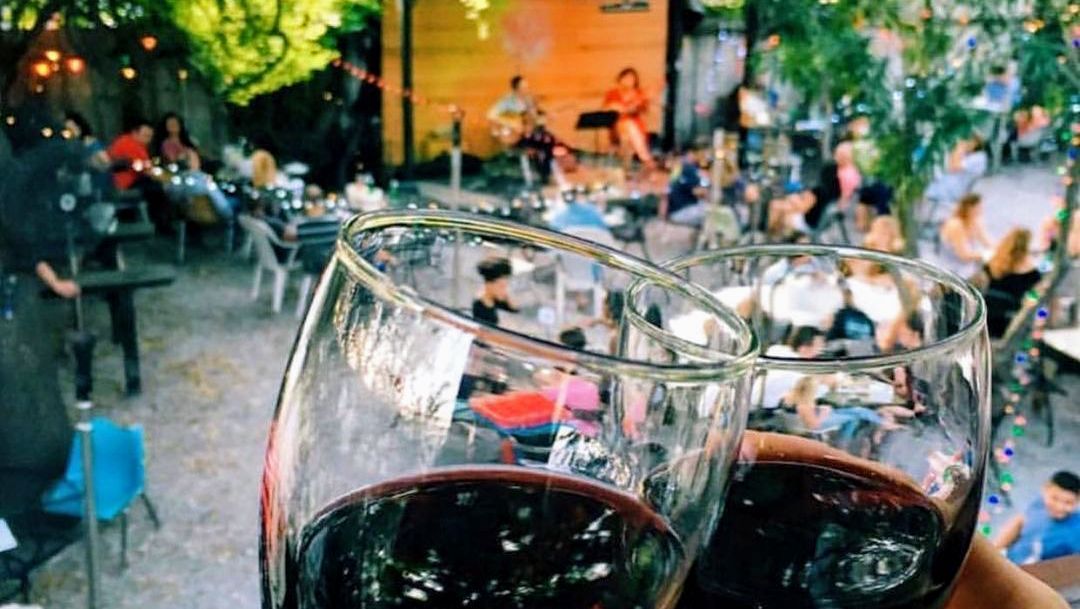 Bacchanal Wine bar courtyard live music Bywater New Orleans