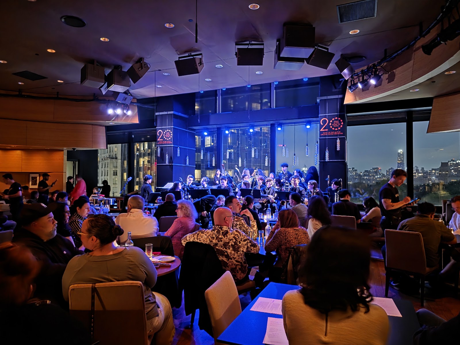 Dizzy's Club stage and bar at Jazz at Lincoln Center, Columbus Circle New York