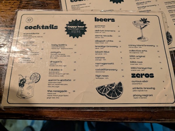 Ten Degrees Bar in New York