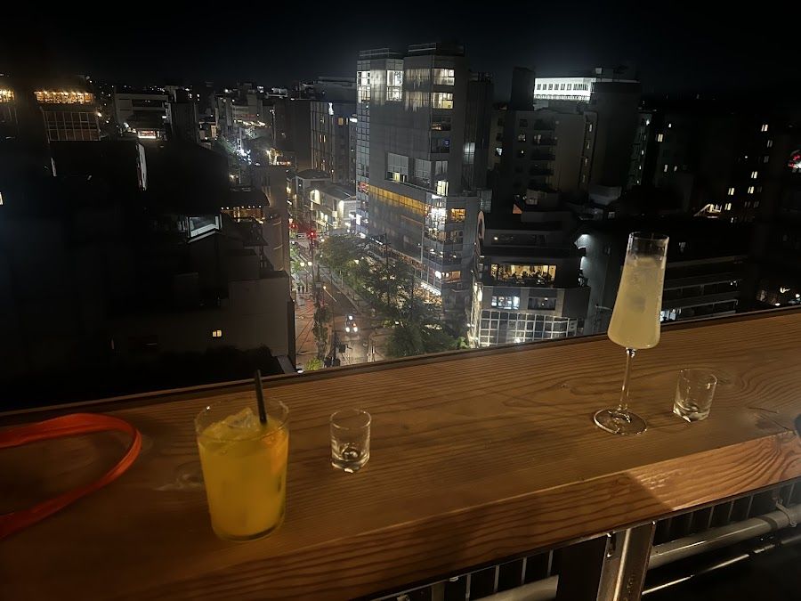Asahi Beer Garden Rooftop, Osaka