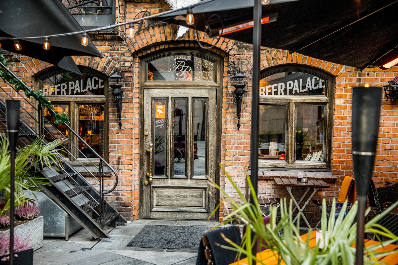 Beer Palace pub interior on Aker Brygge in Oslo