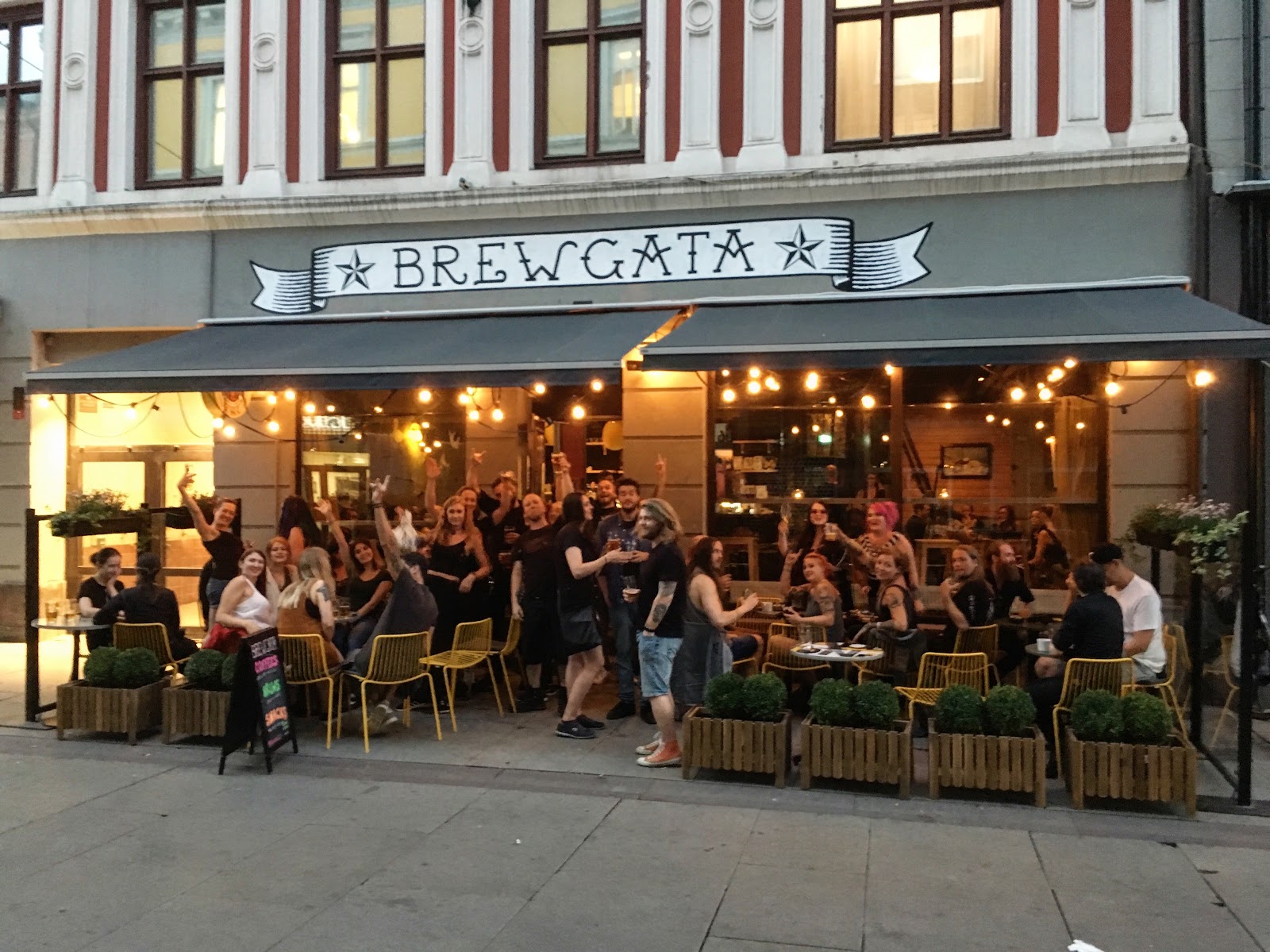 Brewgata craft beer taps, central Oslo