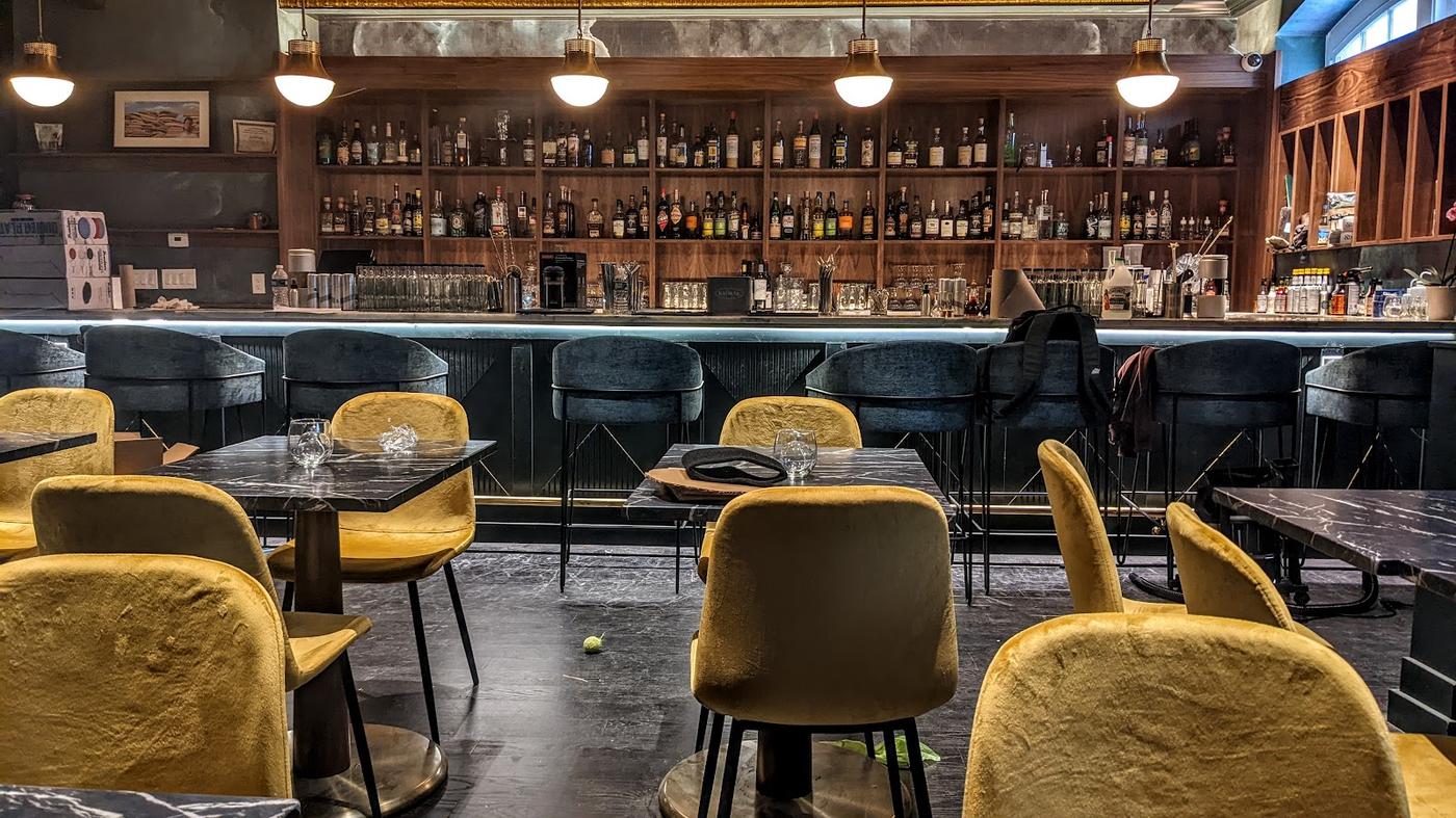 Franklin Mortgage and Investment Company interior Philadelphia cocktail bar