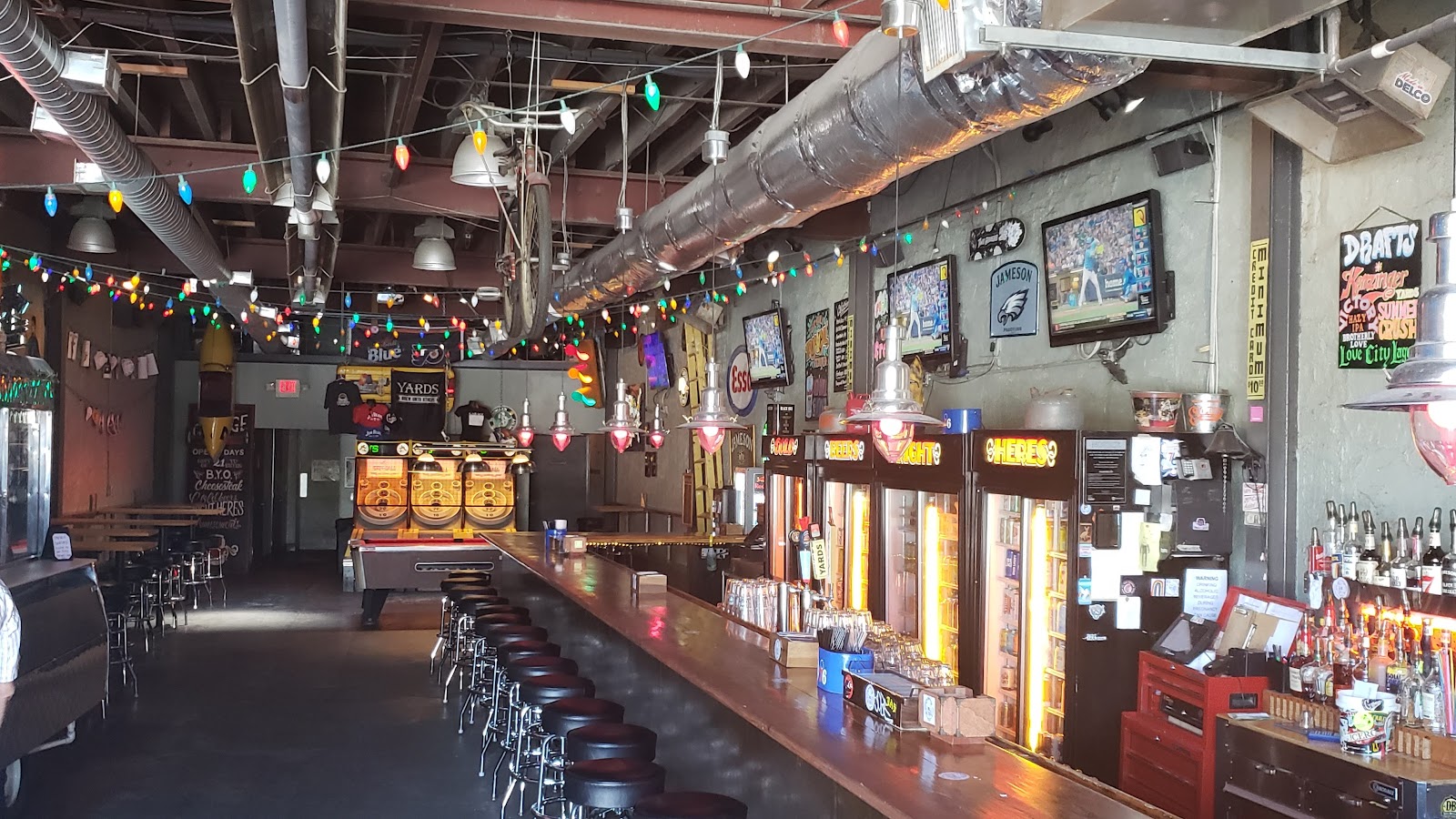 Beer bar and games room at Garage on East Passyunk Avenue, Philadelphia
