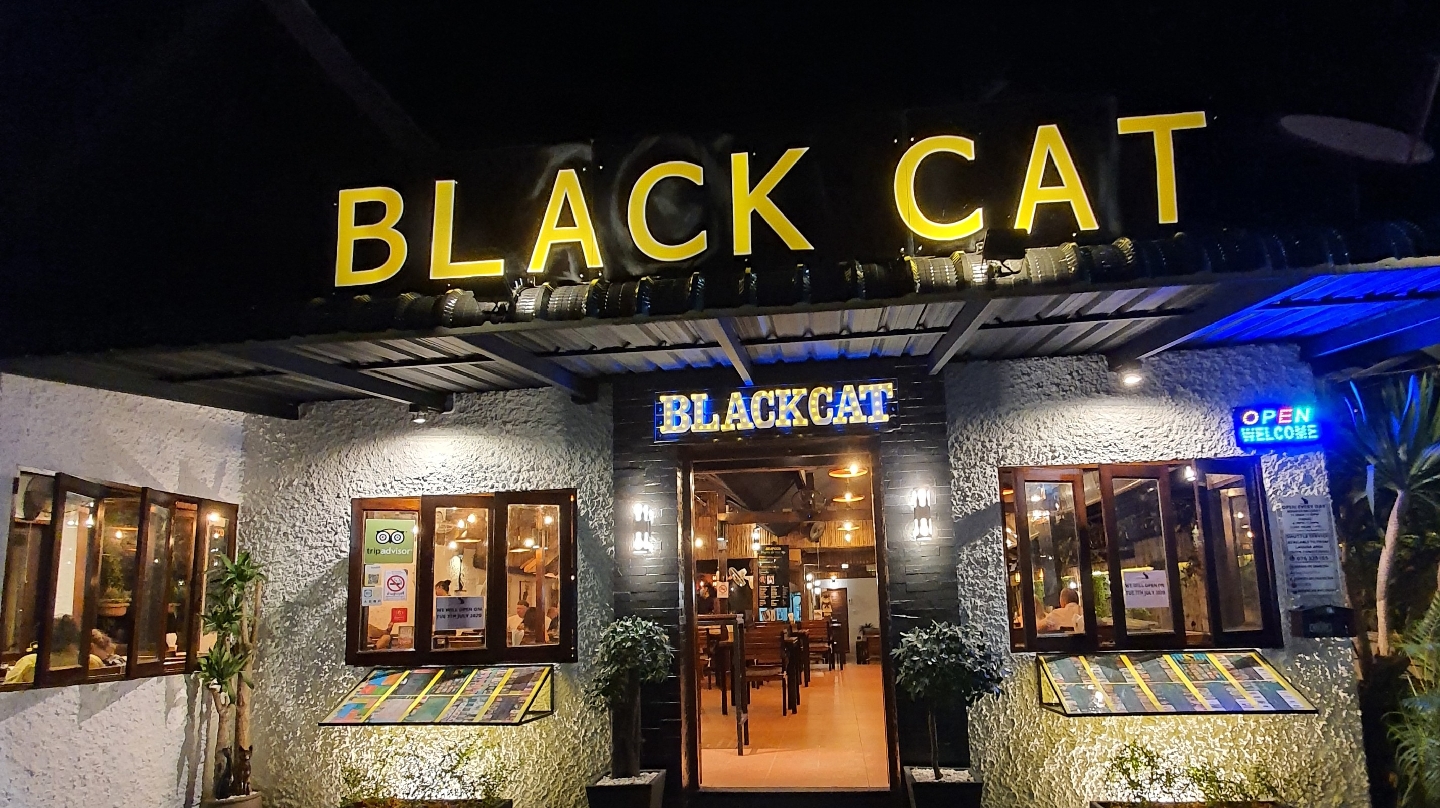 Black Cat Old Town Phuket bar interior