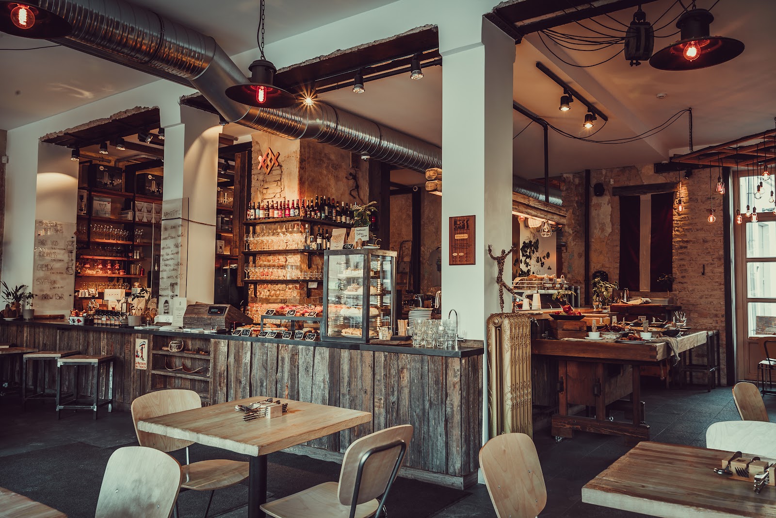 Rocket Bean Roastery Riga bar interior