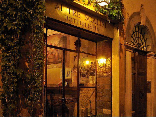 Ai Tre Scalini Rome bar interior