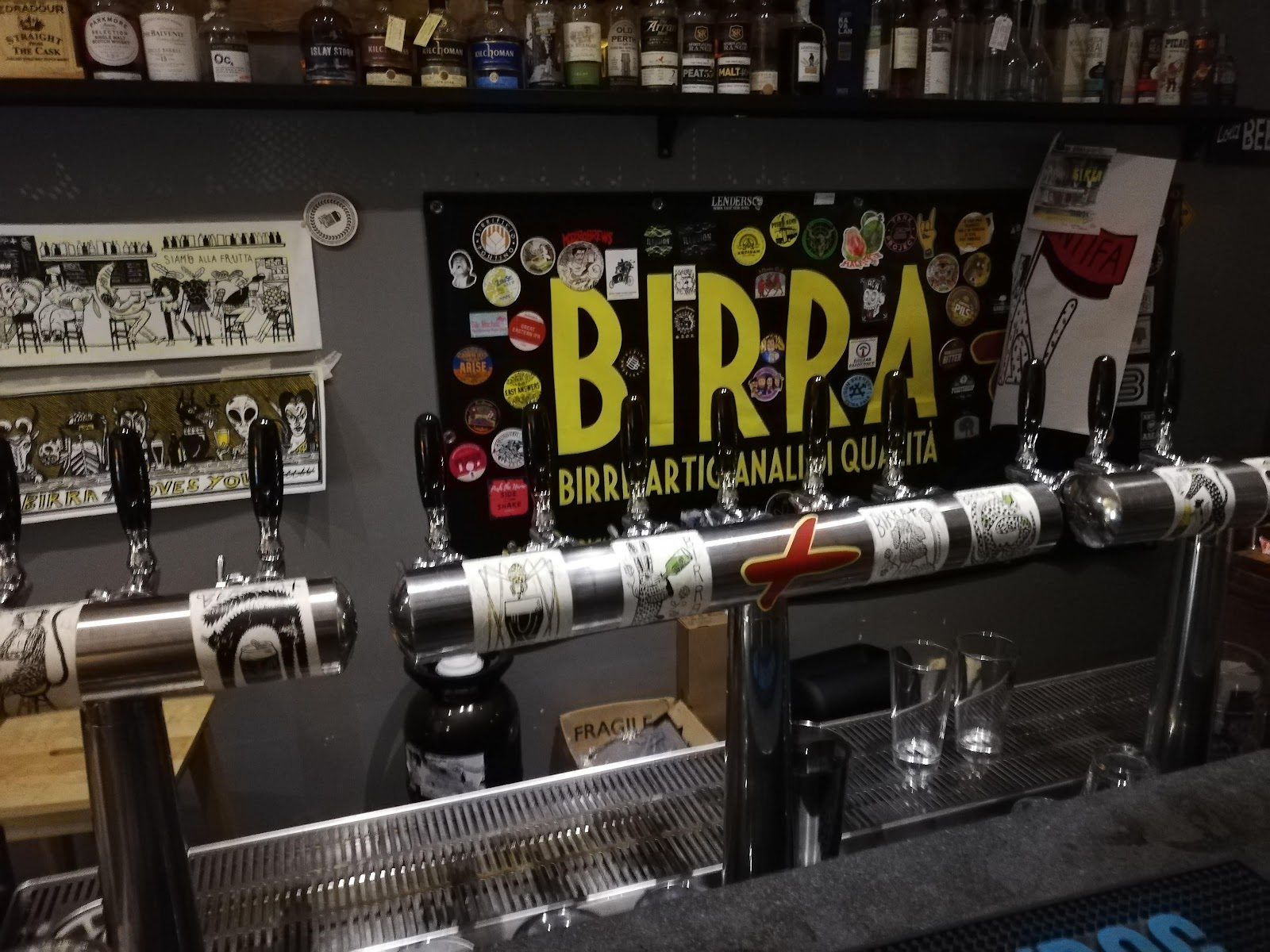 Birra Più craft beer bar on Via del Pigneto, Rome