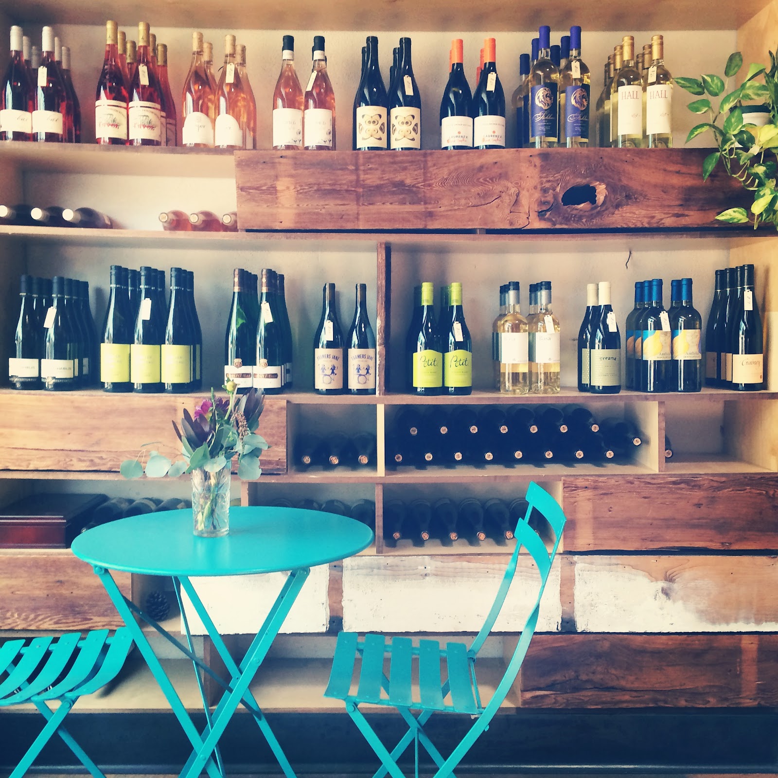 The Rose wine bar and bottle shop in the 1927 Rose Grocery building, South Park San Diego