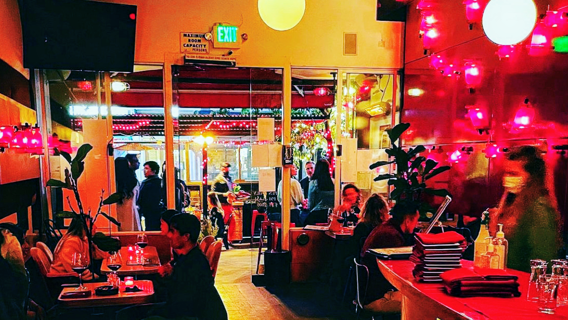 Amélie wine bar on Polk Street, Polk Gulch, San Francisco