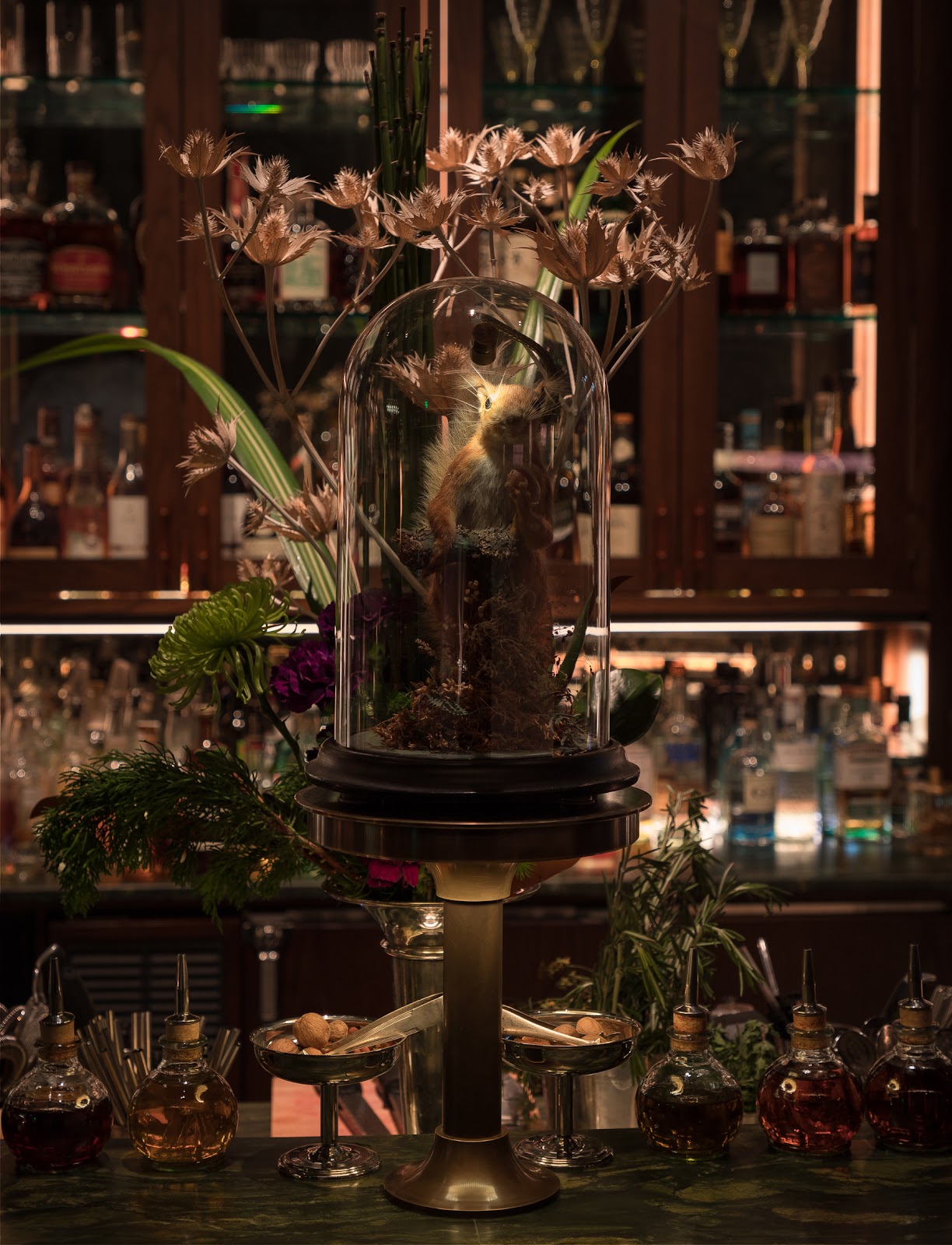 Deep Dive speakeasy cocktail bar interior, South Lake Union Seattle