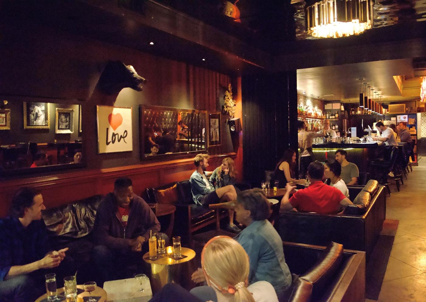 Rob Roy cocktail bar Belltown Seattle interior