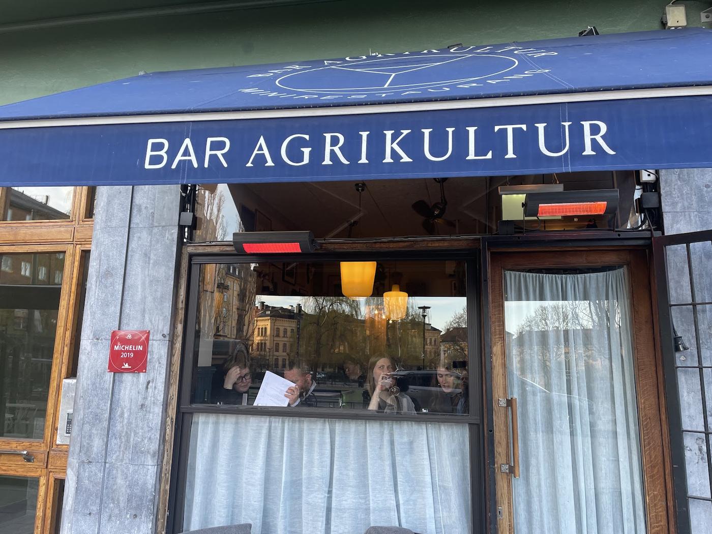 Bar Agrikultur Stockholm natural wine cocktail bar Ostermalm interior