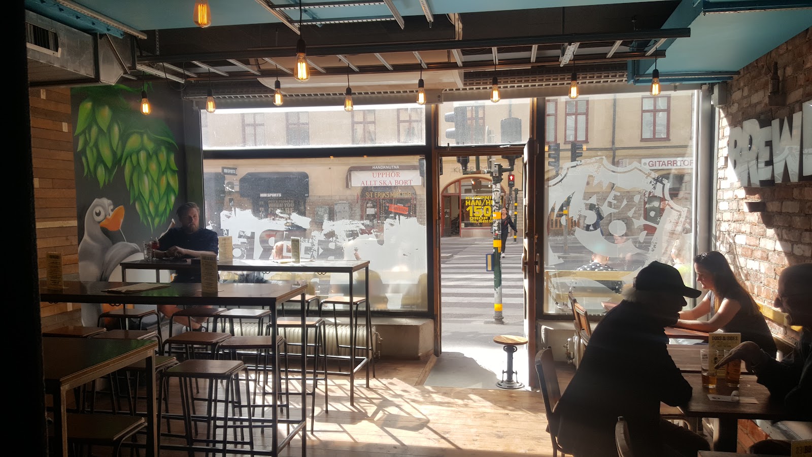 Craft beer taps at BrewDog Stockholm, Kungsholmen