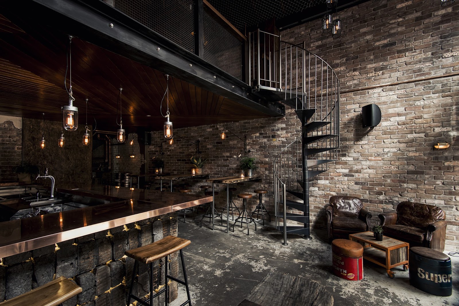 Donny's Bar New York-style loft bar interior in Manly, Sydney