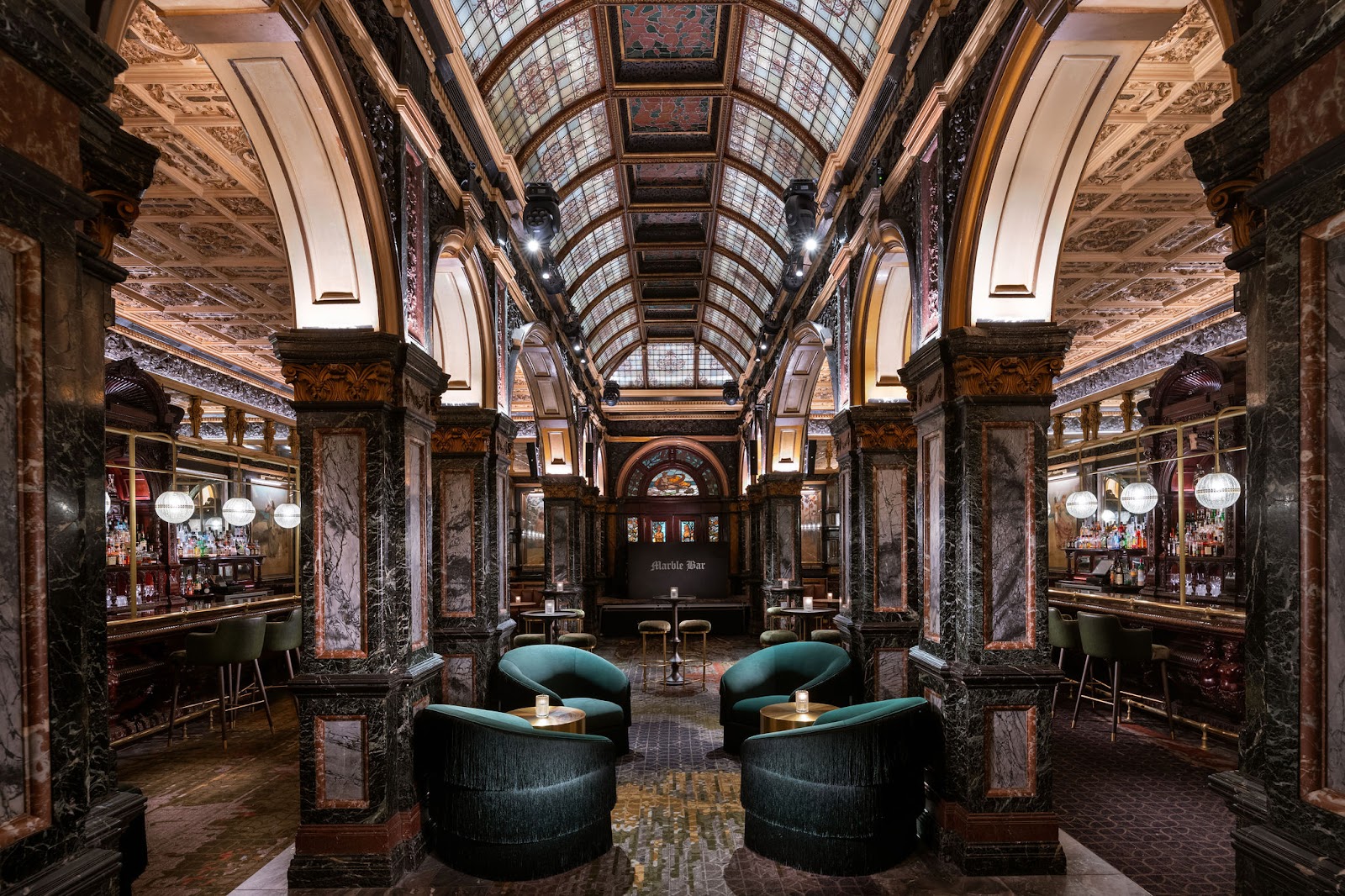Marble Bar Victorian hall beneath the Hilton on George Street, Sydney