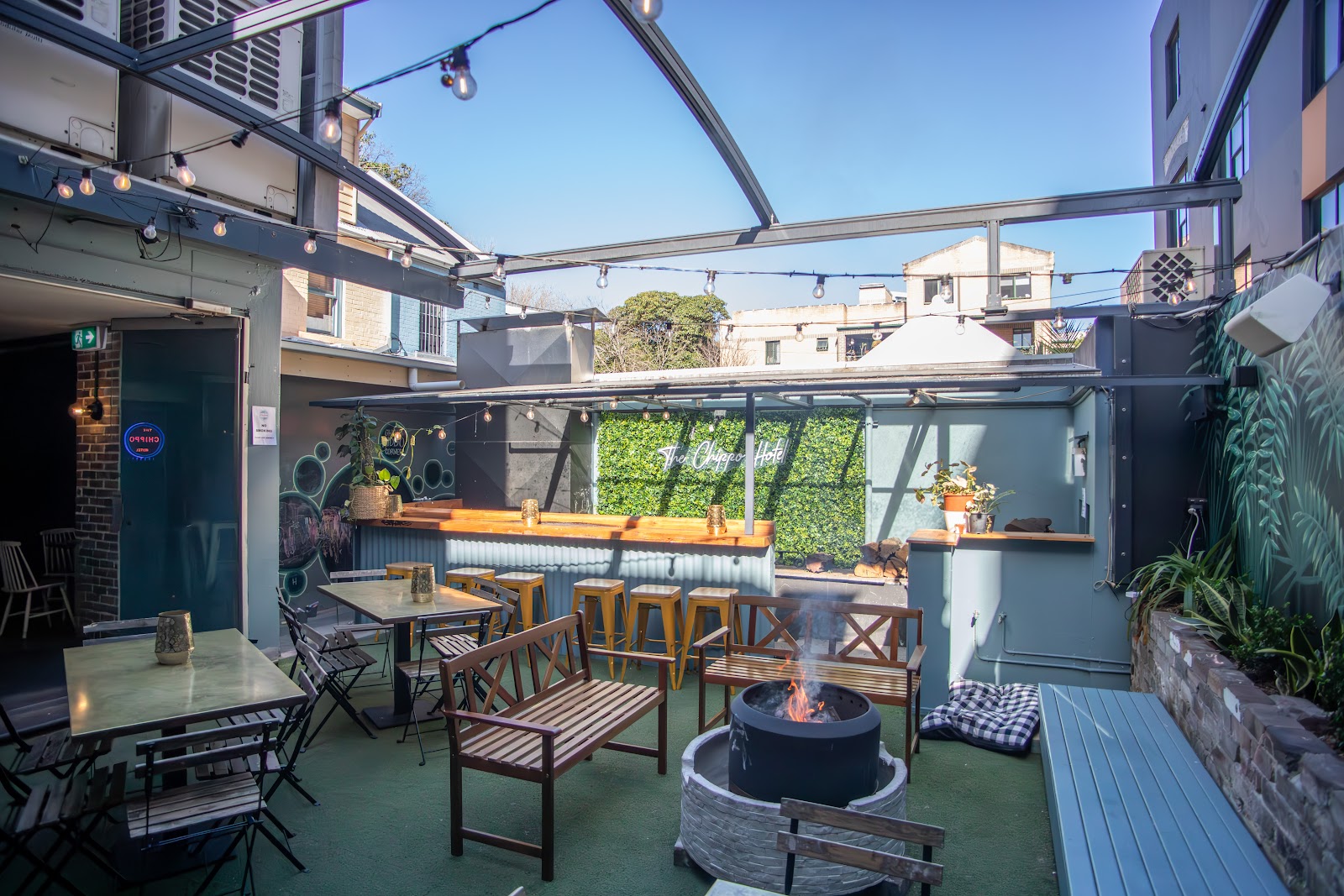 The Chippendale Hotel corner pub and beer garden, Chippendale Sydney