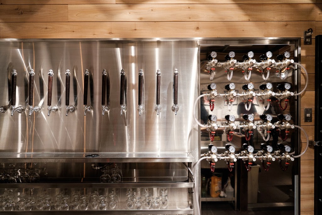 Craft beer taproom with tap wall, Da'an Taipei