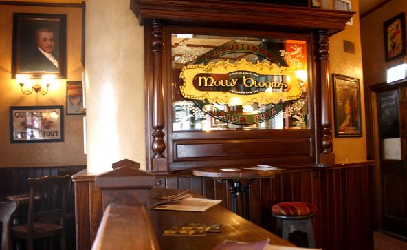 Molly Bloom's Irish Pub Tel Aviv bar interior