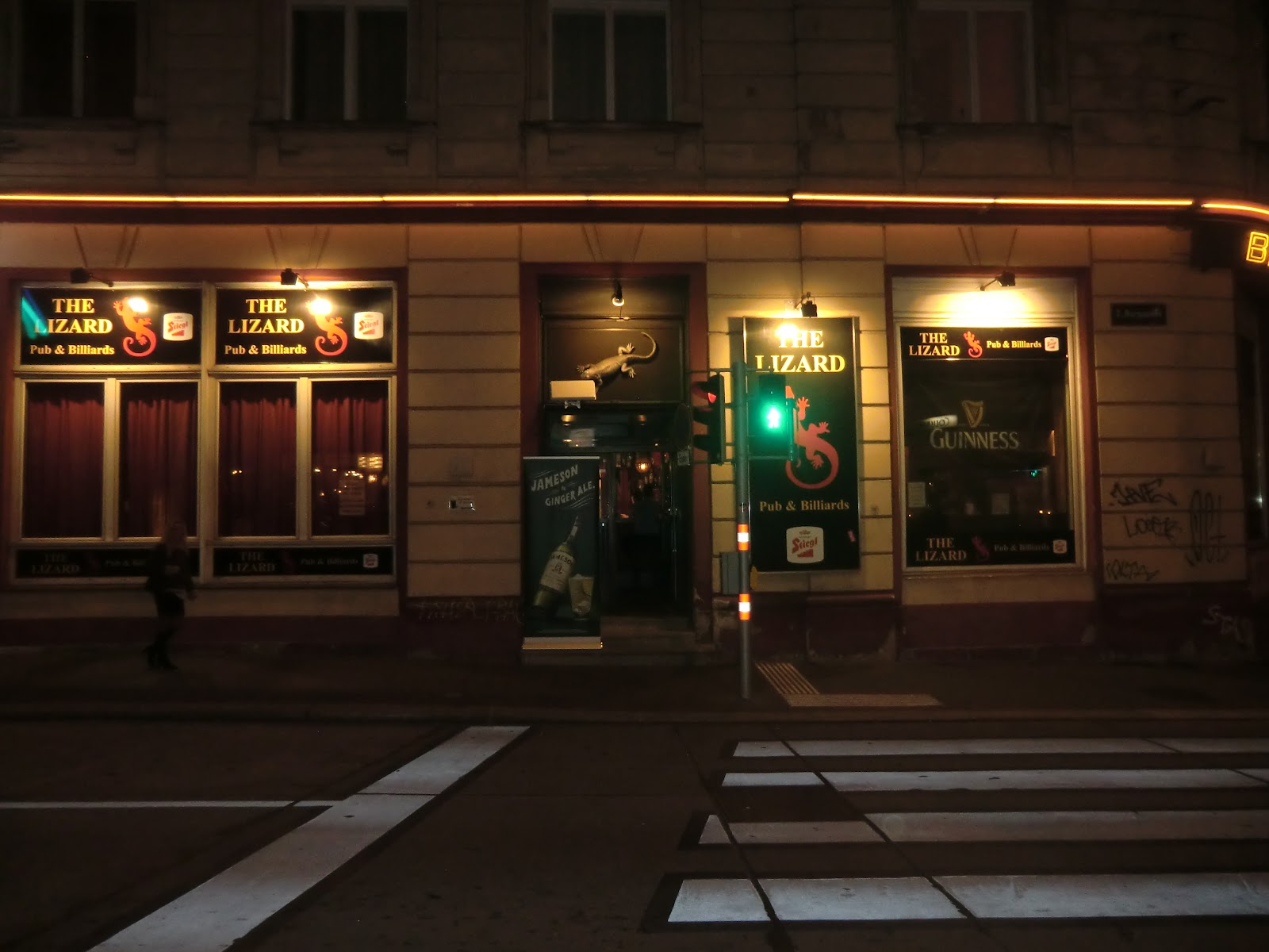 The Lizard Pub interior with pool tables and dartboards in Vienna's Neubau