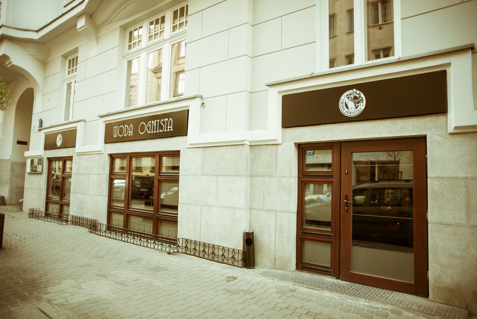 Woda Ognista cocktail bar interior, Wilcza Warsaw