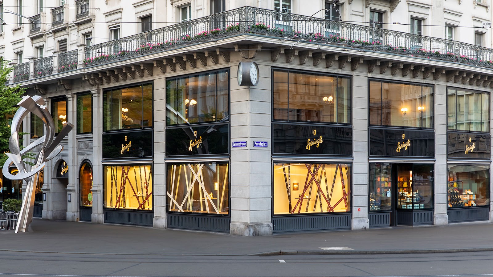Cafe Sprungli on Paradeplatz, Zurich