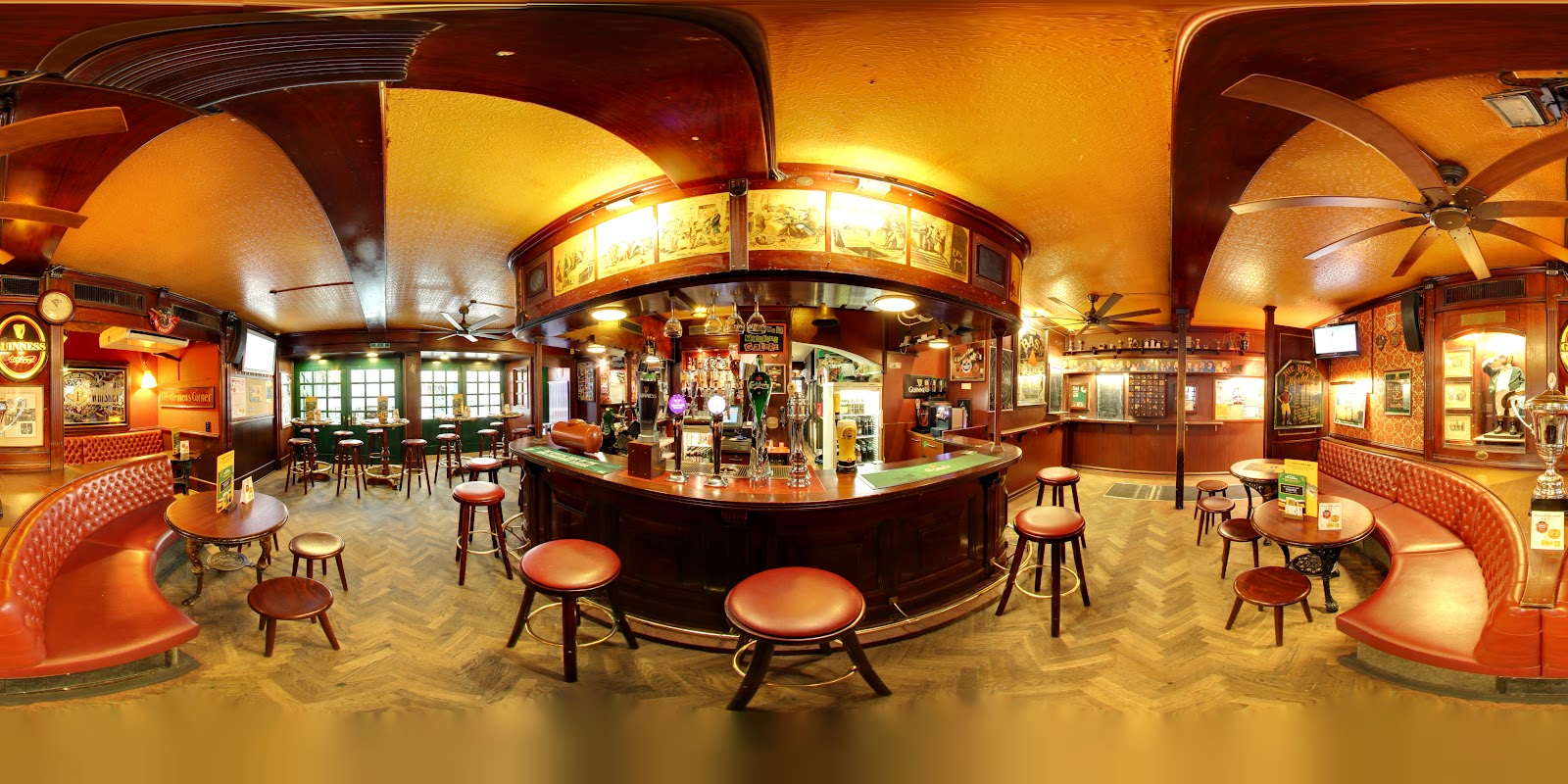 Oliver Twist English pub interior in Zurich Old Town