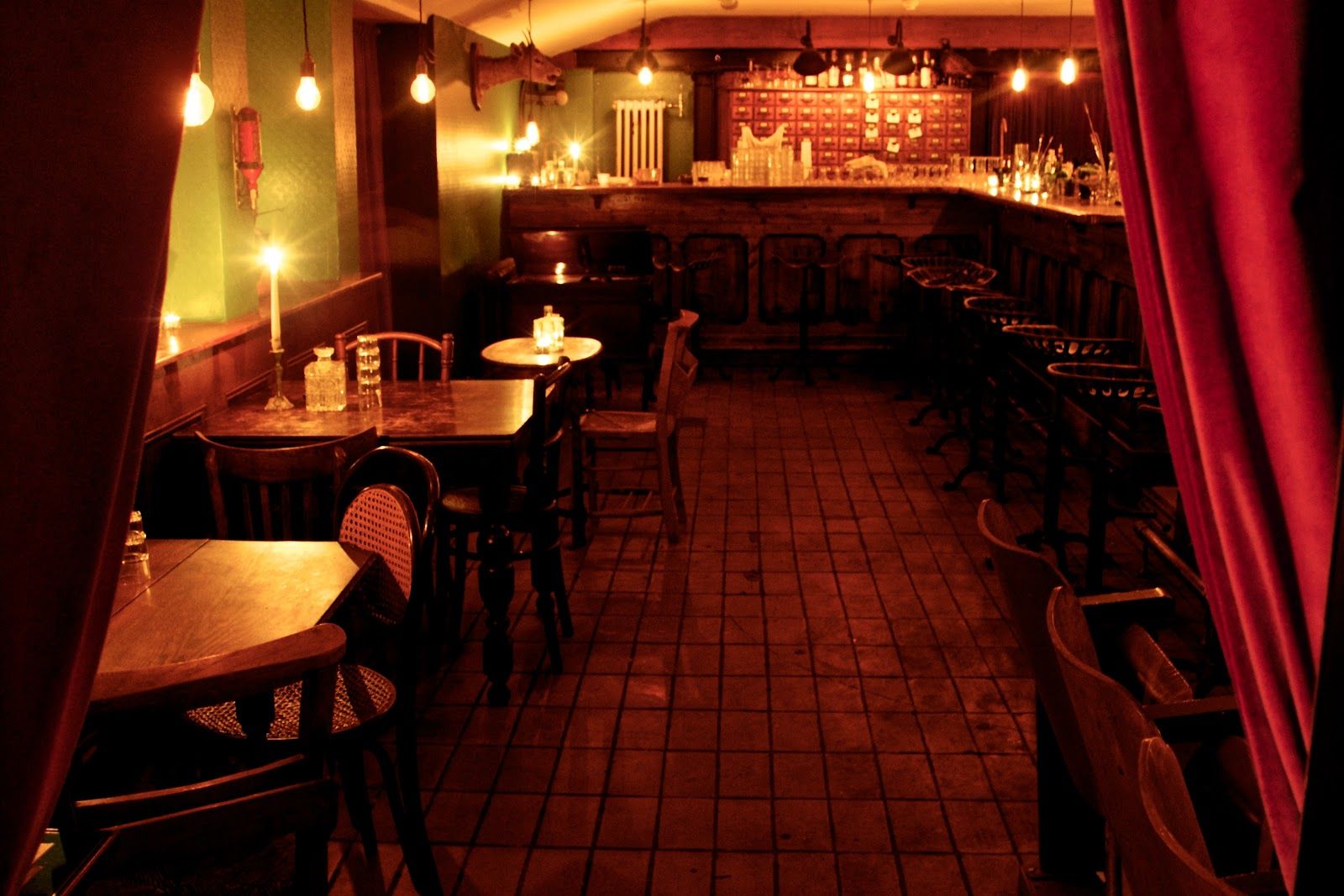 The Worship Street Whistling Shop London bar interior